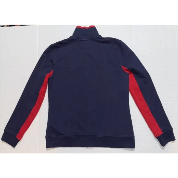 LRL Ralph Lauren Active Jacket, Petite SP Navy Blue/Red, Full-Zip Stylish Fit - Picture 4 of 15